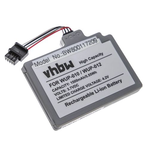 Batterie Vhbw Compatible Avec La Manette De Jeu Nintendo Wii U (Wup-010) Console De Jeu (1500mah, 3.7v, Li-Polymer)