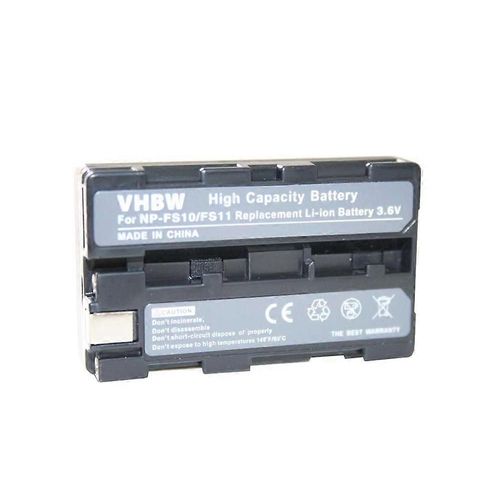 Batterie vhbw compatible avec les camscopes Sony DCR-PC6, DCR-PC5E, DSC-F505, DCR-PC9, DCR-TRV1VE, DSC-F505V, DSC-F55 (1100 mAh, 3,6 V, Li-Ion)