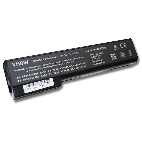 Batterie vhbw compatible avec les ordinateurs portables HP ProBook 6570b, 6360b, 6470b, 6475b, 6460b, 6465b, 6560b, 6565b (4400 mAh, 11,1 V, Li-Ion)