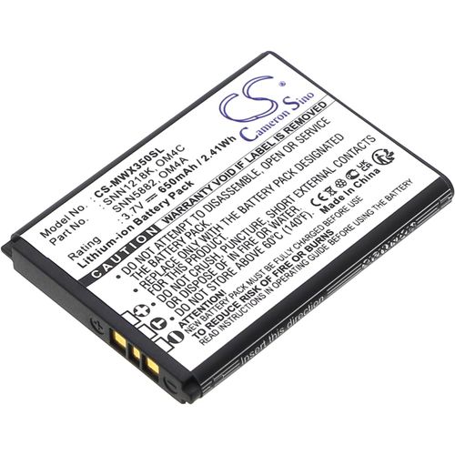 Batteries 650mAh Compatible avec [Motorola] EX210, EX211, Gleam, WX160, WX180, WX260, WX280, WX288, WX390, WX395 remplace OM4A, OM4C, SNN1218K, SNN5882, SNN5882A FBA