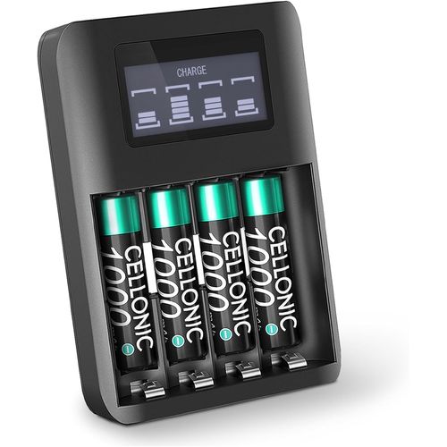 Battery Compatible With Siemens Gigaset Cl660hx,Gigaset A415,Gigaset E290 (1000mah,1.2v) 4x + Replacement Battery Charger 1.2v Aa
