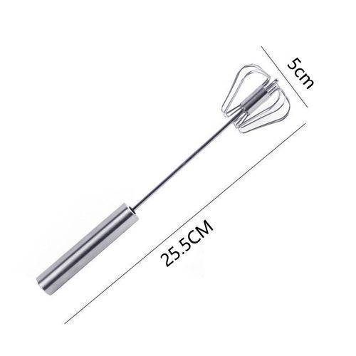 Batteur D'Ufs Semi-Automatique, Fouet Manuel En Acier Inoxydable  Rotation Automatique, Mlangeur Manuel, Crme D'Ufs, Outils De Cuisine