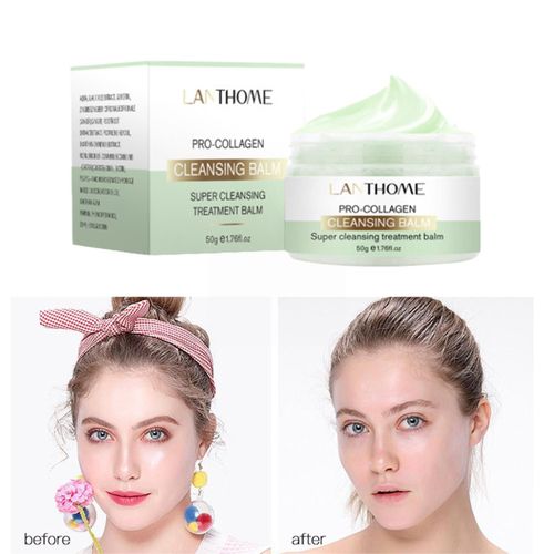 Baume Nettoyant Doux Pour Maquillage, Crme Nettoyante En Profondeur, Rafrachissante Et Propre, Dissolvant D'mulsification Pour Les Lvres Et Les Yeux, Rapide Et Naturel, I3d5