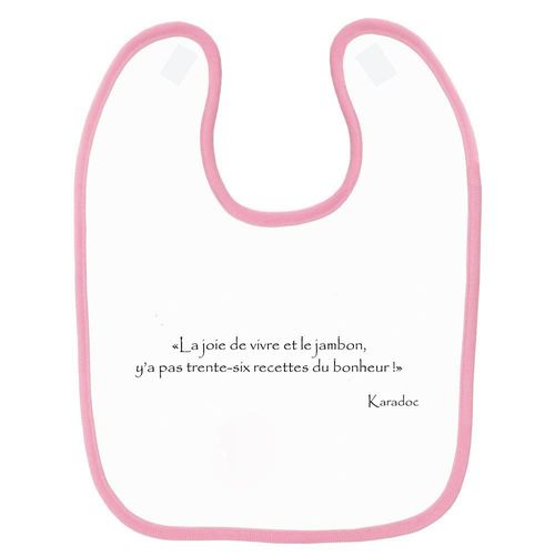Bavoir Bb Kaamelott Karadoc Recette Du Bonheur Rose