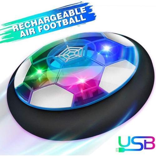 Baztoy Air Power Football, Jouet Enfant Ballon De Foot Rechargeable Avec Led Lumire Hover Soccer Ball Jeux De Foot Cadeau D'anniver