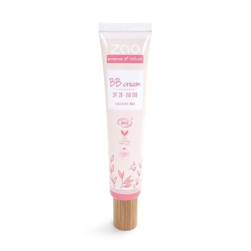 Bb Cream (Tube 30 Ml) 761 Mdium Zao - Zao Essence Of Nature - Bb Cream Certifie Bio, Formule 100% Naturelle Et Vegan