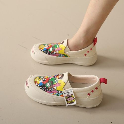 Bcebyl-Chaussures De Sport Dcontractes  Semelle Optique Pour Femmes,Mocassins Confortables,Degr D'usure,Mode Du Nouvel An,Printemps,Automne - 36