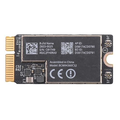 BCM94360CS2 Carte Wifi sans fil Bluetooth 4.0 802.11Ac Hackintosh MacOS pour Air 11 pouces A1465 13 pouces A1466 2013 MD711LL