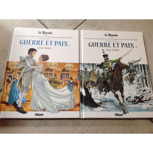Bd Guerre Et Paix Tolstoi Tomes 1 Et 2 Les Grands Classiques De La Littrature En Bande Dessine Glnat Le Monde
