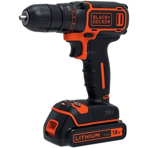 Bdcdc18kb-Qw Perceuse Visseuse Sans Fil-18v-30 Nm-Lithium-Ion-2 Batteries 1,5 Ah-Chargeur Inclus-Livre En Coffret
