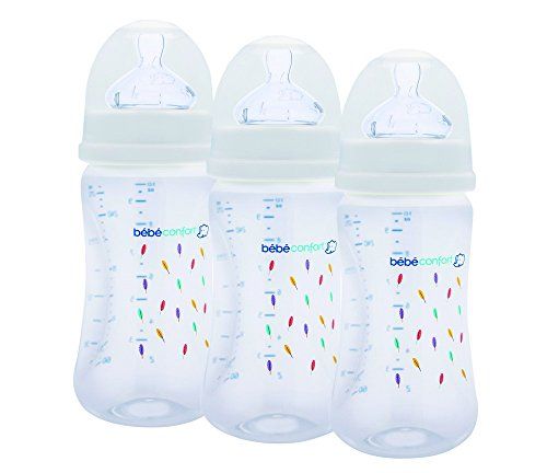 Bebe Confort Lot De 3 Biberons Col Large Anti Colique Indians Blanc Rakuten