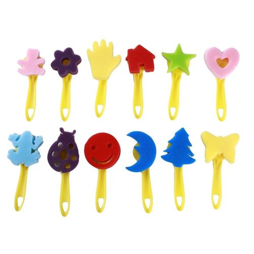 Bb Dessin Jouets Peinture ponge Brosses Ensemble Bricolage Sr Cratif Durable Art Peinture Brosse Dessin Jouets Ensemble Brosse Timbre Jouets Lava1