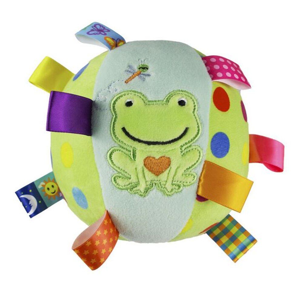 Bebe Jouets 0 12 Mois Enfants Anneau Cloche Balle Bebe Tissu Musique Mobile Apprentissage Jouet En Peluche Educatif Main Saisir Hochet Balle Frog Rakuten