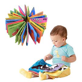 LEADSTAR B/éb/é Tissu Livres Lot de 2 Jouet Educatif Intelligence Development Animale Cloth Apprentissage et Activit/é Jouets pour Bambin Enfants B/éb/é
