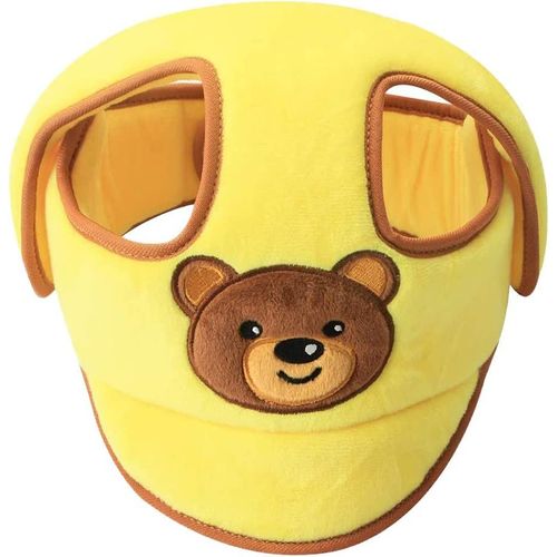 Bb Scurit Chapeau, Casque De Protection Pour Enfant Douce, Rglable Protge-Front De Anti Choc Harnais Casquette,Jaune
