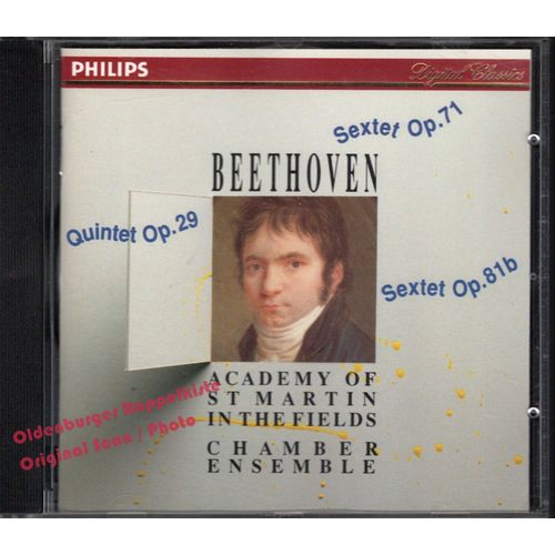 Beethoven: Quintet Op. 29 - Sextet Op. 71 - Sextet Op. 81b * Academy Of St. Martin-In-The-Fields Chamber Ensemble   de Beethoven, Ludwig van 