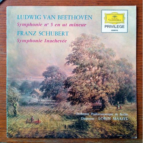 Beethoven Symphonie N5 En Ut Mineur Franz Schubert Symphonie Inacheve Lorin Maazel 33t - 