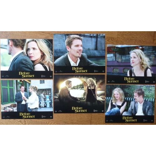 Before Sunset De Richard Linklater Avec Ethan Hawke, Julie Delpy... - Jeu De 6 Photographies DExploitation En Couleur