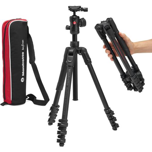 Befree Advanced AS, Camera Tripod, Lever Lock, Compatible with Arca-Swiss, Portable, Compact Travel Tripod Kit, Ball Head, Aluminium Tripod for DSLR, Mirrorless Cameras, Camera Accessories.[G582]
