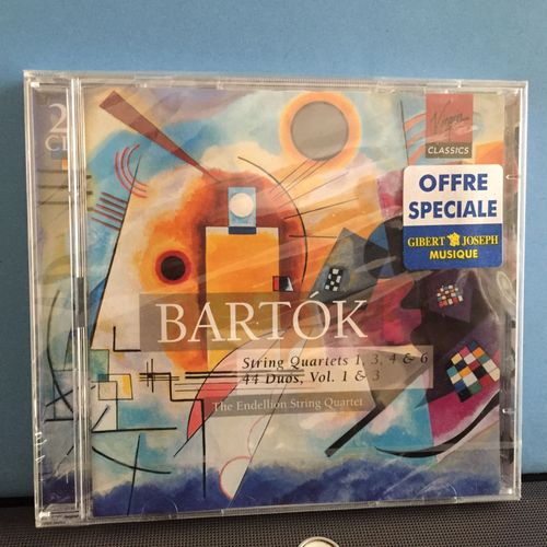 Bla Bartok : String Quartets Quatuors  Cordes N 1, 3,4 & 6, 44 Duos, Vol. 1&3. The Endellion String Quartet. Virgine 1989 - 