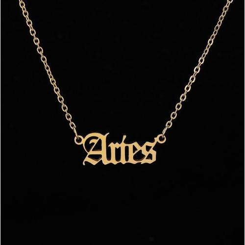 Blier - Couleur Or - Collier Hip Hop Pour Rappeur Juice Wrld, Chane De Perles En Acier Inoxydable, Pendentif Lettre, Bijoux Pour Fans, Cadeau Pour Femme