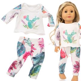 Pyjama à fleurs pour fille américain 18 pouces accessoire rose 