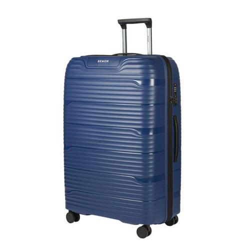 Bemon Valise Rigide Lgre 4 Roues Et Serrure Tsa 77cm Bandol Bleu