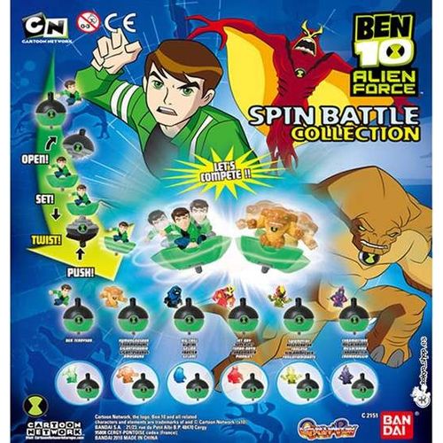 Ben10 Alien Force Spin Battle Collection Rgnrator Version Translucide.
