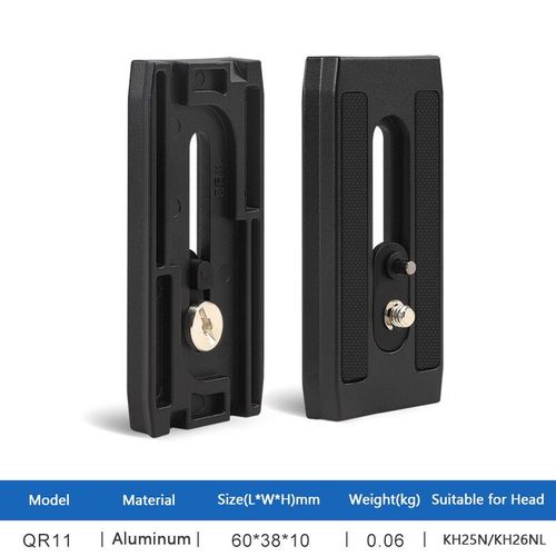 BENRO-Plaque de dgagement rapide,srie QR,QR4,QR6,QR11,QR13,lt/S4,Dock,H8,H10,S8,S8B,SHIRT 25N,SHIRT 26,tte de camra vido - Type QR11