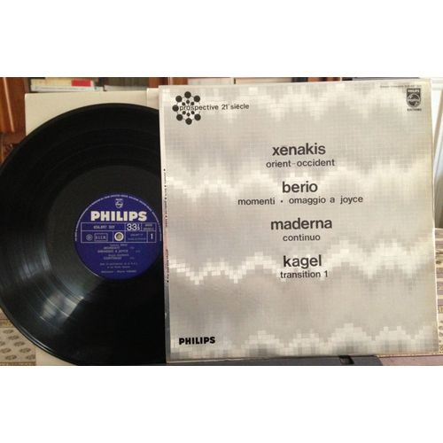 Berio: Momenti, Omaggio  Joyce - Maderna: Continuo - Xenakis: Orient-Occident - Kagel: Transition 1 (I) - Luciano Berio, Bruno Maderna, Iannis Xenakis, Mauricio Kagel, La Rai Ortf, La Wdr Et Studio Apsome, Ralisation: Pierre Henry