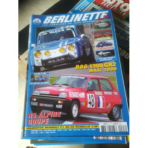 Berlinette Mag 63 De 2014 R5 Proto,Renault 8 Gordini Gr2 Maxi 1000,Coque A110,Alpine A310 1800 Mignotet,A610,Ferrari Mondial T,Alpine A500,Proto 4cv Besson