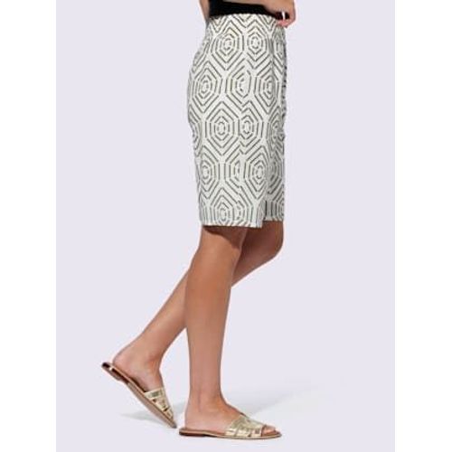 Bermuda Superbe Broderie - Rick Cardona - cru-Noir  Motifs