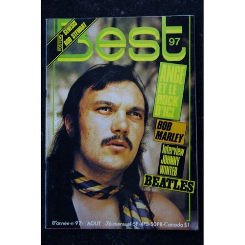 Best 97 Aout 1976 Ange Rock Bob Marley Johnny Winter Beatles + Posters Genesis Rod Stewart