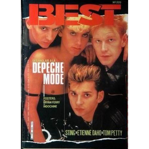 Best N 205 Du 01/08/1985 - Cocteau Twins - Teddy Et Billy - Tom Petty - Style Council - Depeche Mode - Bryan Ferry - Indochine - Ztt - Sting - Etienne Daho - Eric Clapton .