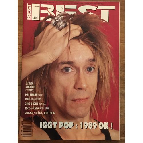 Best N 246 Du 01/01/1989 - Dire Straits - Iggy Pop - Gougnaf Mouvement - Guns And Roses - Les Closh - Les Rita Mitsouko - Toni Childs - Le Rock En Urss - Oui Fm - Marty Friedman - The Wonder Stuff.