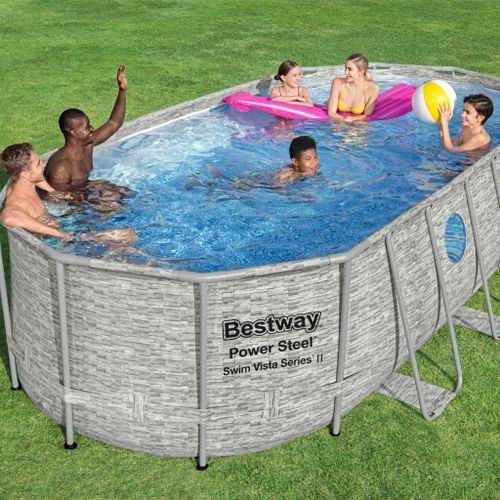 Bestway Ensemble De Piscine Power Steel Swim Vista 549x274x122 Cm