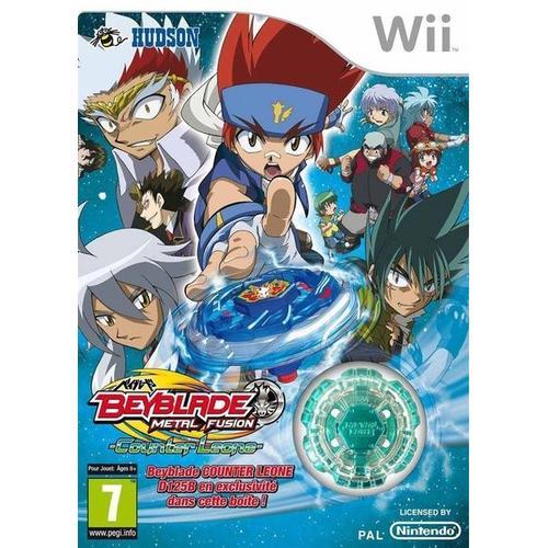 Beyblade Metal Fusion Counter Leone + Toupie Wii