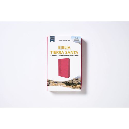 Rvr60, Santa Biblia, Tierra Santa, Ultrafina, Letra Grande, Leathersoft, Fucsia, Con Cierre, Palabras De Jess En Rojo, Comfort Print    Format Cuir 