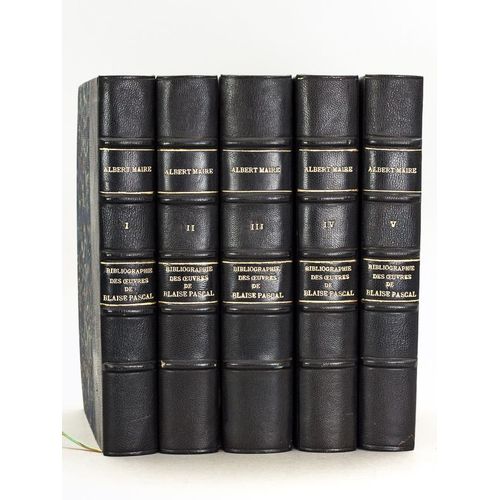 Bibliographie Gnrale Des Oeuvres De Blaise Pascal (5 Tomes - Complet) Tome I : Pascal Savant ; Tomes Ii Et Iii : Pascal Pamphltaire ; Tome Iv : Pa   de Maire 