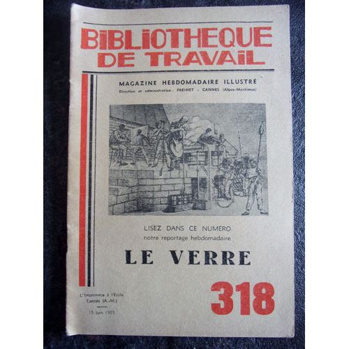 Bibliotheque De Travail N318 - Le Verre