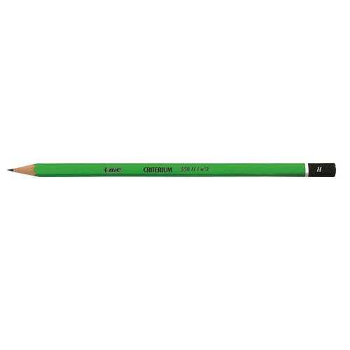 Bic Lot De 3 Crayons Papier Graphite Hexagonal Criterium 550 Mine H