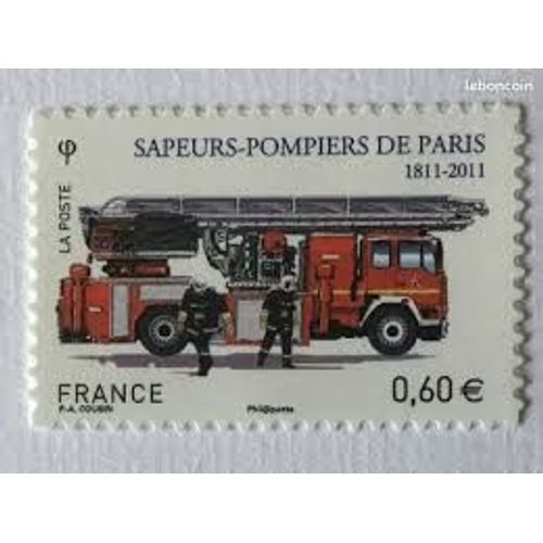 Bicentenaire De La Brigade Des Sapeurs Pompiers : Camion De Pompiers Anne 2011 Autoadhsif N 602 Yvert Et Tellier
