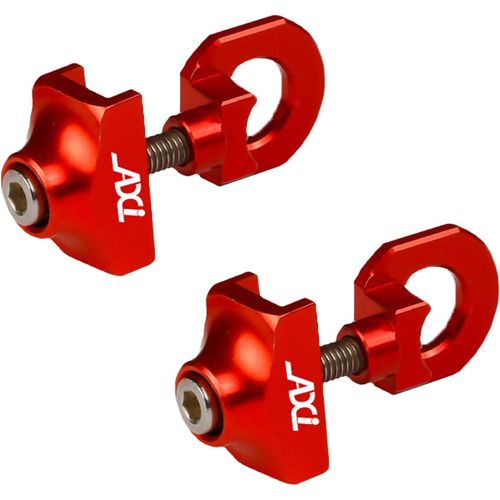 Bicycle Chain Tensioner Set Of 2 Single Speed Chain Tensioner Ideal For Stationary Bmx Bikes And Single Speed Bikes (Red)