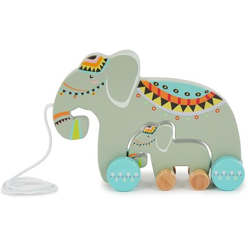 Bieco Ensemble d'lphant en bois - Jouet  tirer  partir de 1 an