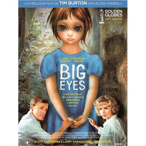 Big Eyes - Vritable Affiche De Cinma Plie - Format 40x60 Cm-De Tim Burton Avec Amy Adams, Christoph Waltz, Danny Huston, Krysten Ritter, Jason Schwartzman, Terence Stamp, Jon Polito - 2015