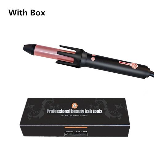 Bigoudi Automatique Fer  Friser Automatique Fer  Friser En Cramique Rotatif Air Bigoudi Air Spin Baguette Styler Curl Machine Magique Bigoudi-Blackgold Avec Bote