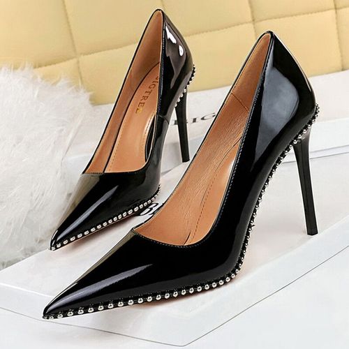 Bigtree-Escarpins  Talons Hauts De Qualit Pour Femme,Chaussures  Rivets En Mtal,Stiletto,Banquet De Luxe,2023 - 42