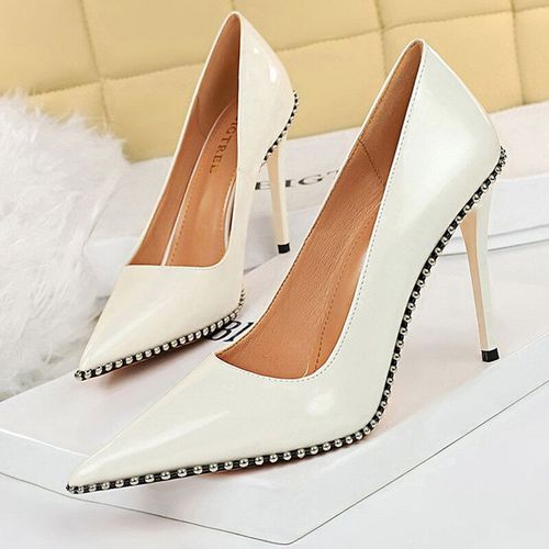 Bigtree-Escarpins  Talons Hauts De Qualit Pour Femme,Chaussures  Rivets En Mtal,Stiletto,Banquet De Luxe,2023 - 40