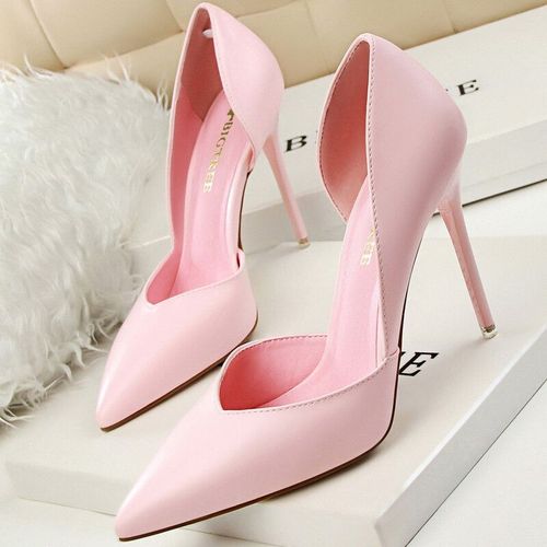 Bigtree-Escarpins  Talons Hauts Pour Femme,Chaussures De Mariage,Noires,Roses,Blanches, La Mode,2023 - 34
