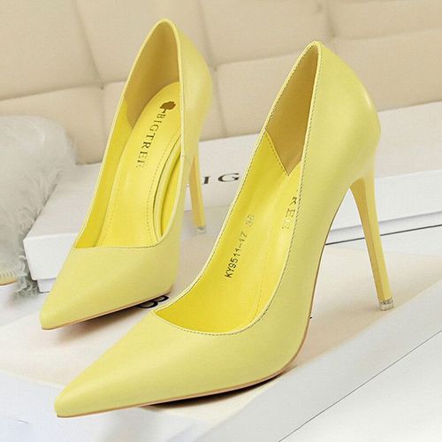 Bigtree-Escarpins  Talons Hauts Pour Femme,Chaussures De Mariage,Noires,Roses,Blanches, La Mode,2023 - 42